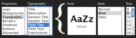 Smaller Font Sizes