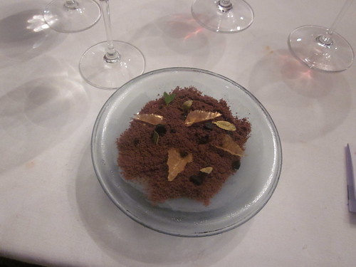 El Bulli - Roses - February 2011 - Gold Leaves in Coffee-Chocolate Soil