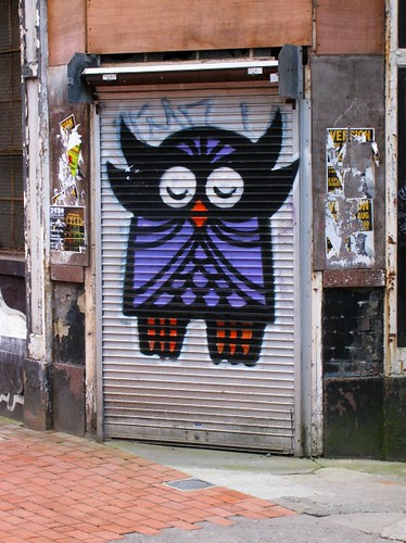 Sleeping Owl Graffiti