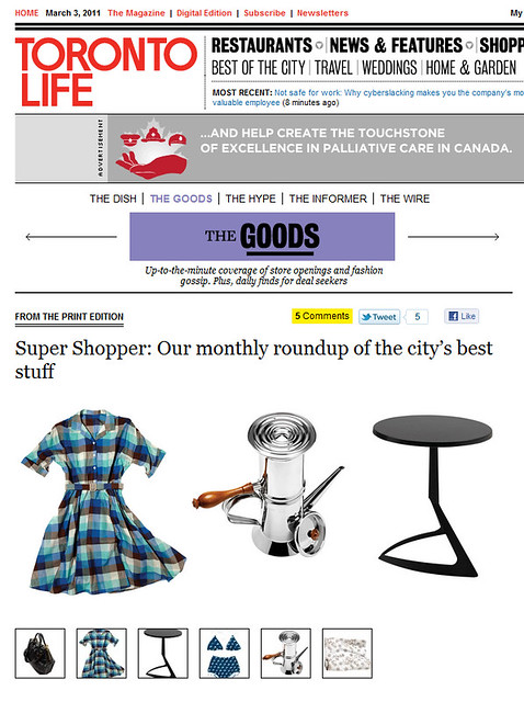 Toronto Life - March 1 2011 - Online by knotpr