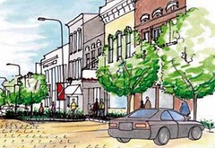 West Union, IA (rendering courtesy of National Trust for Historic Preservation)