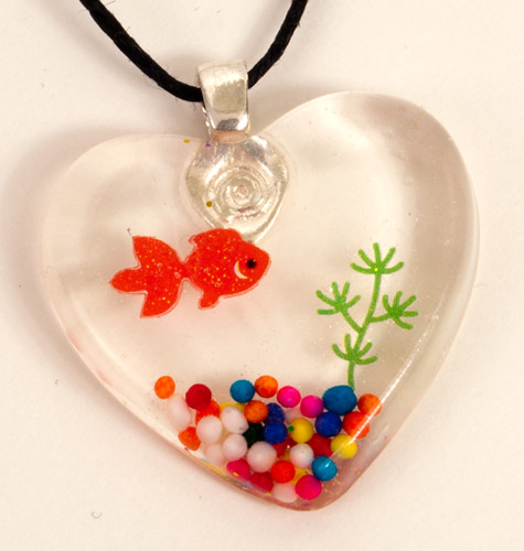 Basic Fish Tank Pendant Necklace