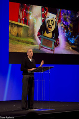 Jeff Katzenberg speaking at the HP Summit