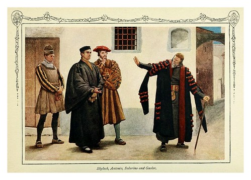 009-Shylock Antonio Salarino y Gaoler-Shakespeare's comedy of the Merchant of Venice 1914- James D. Linton