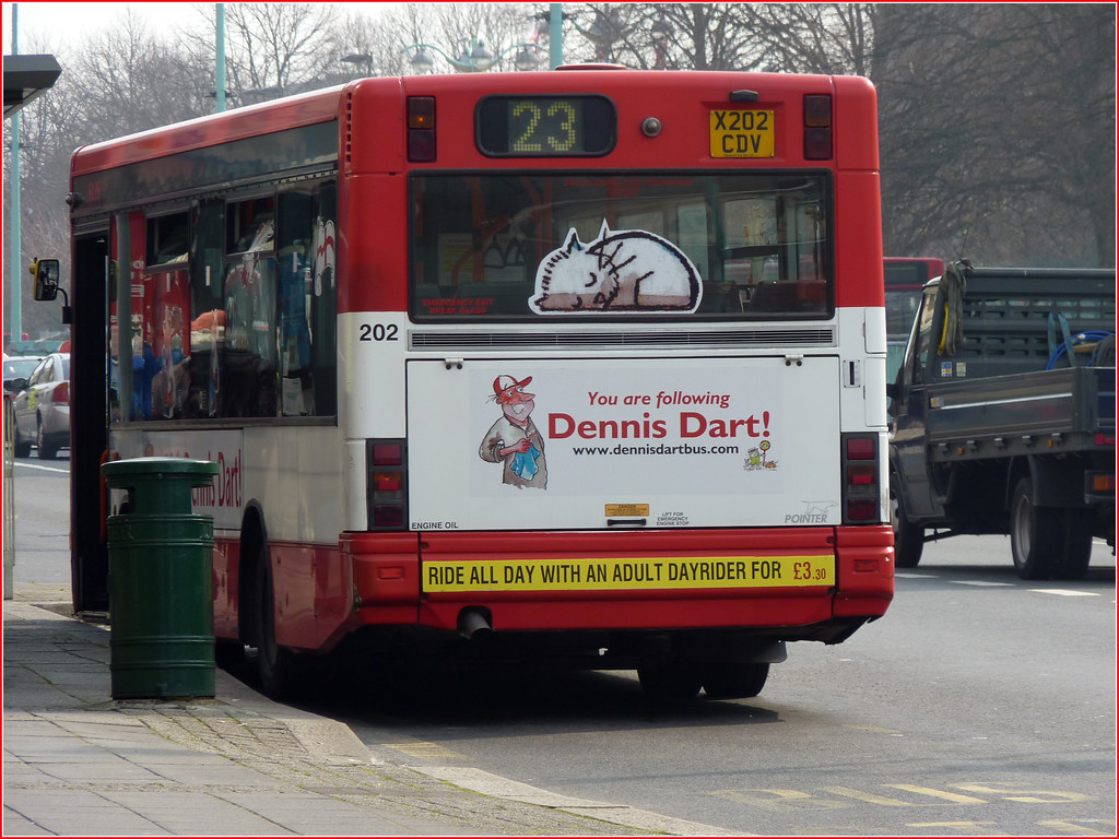 Plymouth Citybus 202 X202CDV "Dennis Dart"