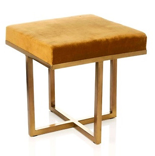 Nate Berkus bronze stool via hsn