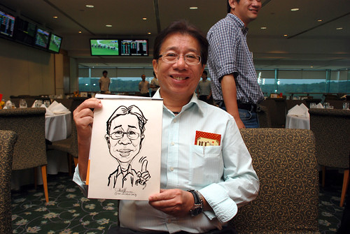 caricature live sketching for Thorn Business Associates Appreciate Night 2011 - 5
