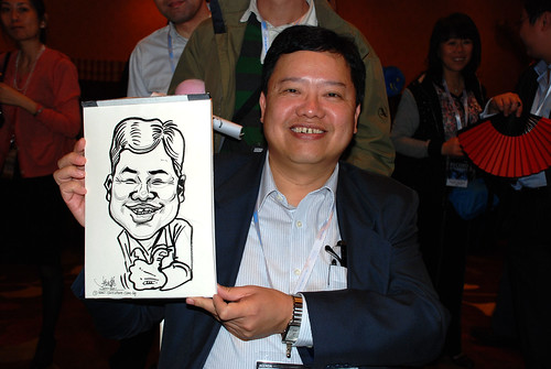 Caricature live sketching for EMC APJ Salers Kick Off 2011 - 14