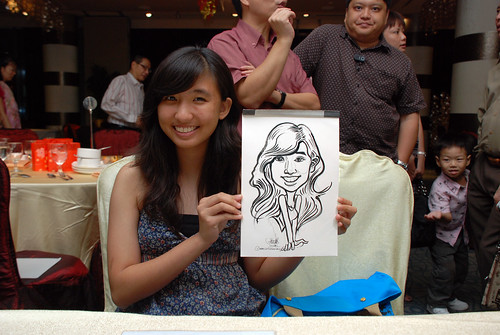 caricature live sketching for OCBC Securities - 7