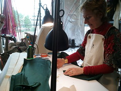Severine Blanchon - Confectionneuse de cravate/tie maker. Hermes Festival of Crafts, February 23-28, 2011 | Bellevue.com