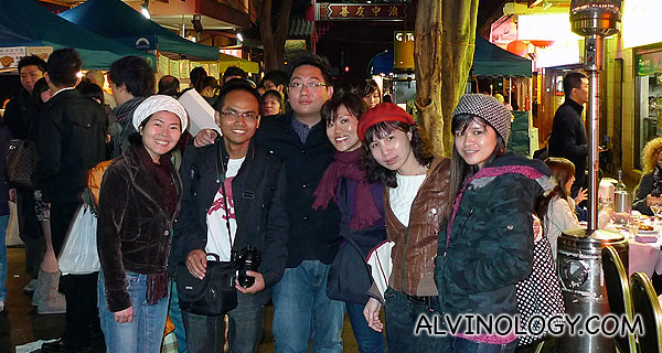 Rachel and I with a group of international students in Chinatown