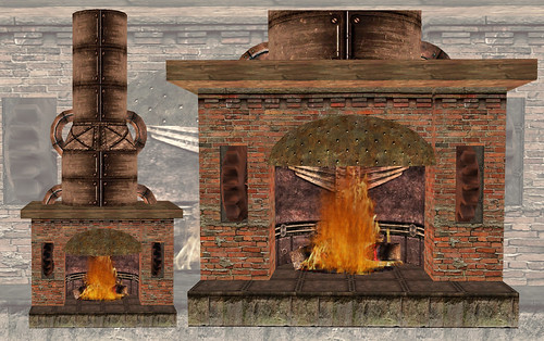 Steampunk fireplace
