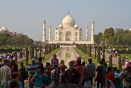 Posing spot at Taj Mahal