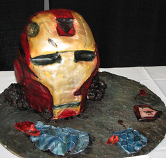 Ironman Sculpted Cake
