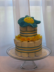 Two Tier Diaper Cake for Boy (front)