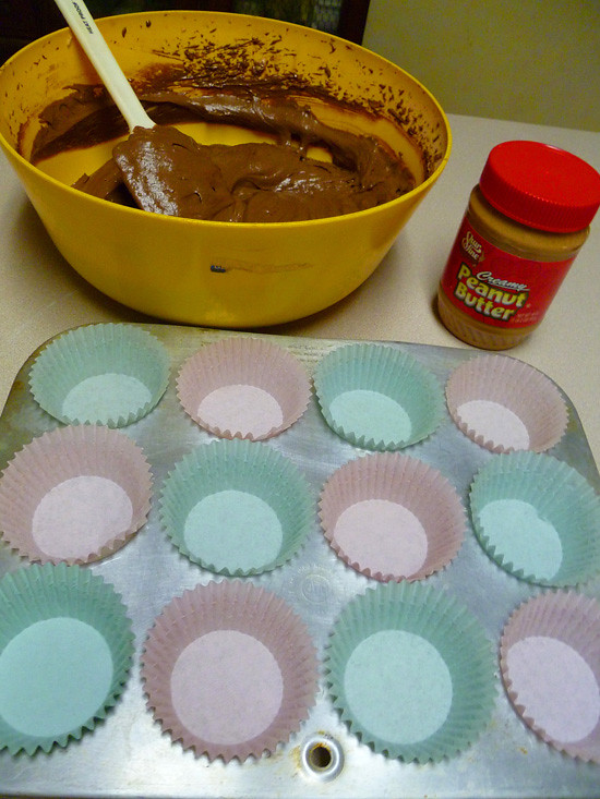 03 March 29 - Chocolate Cupcakes with Peanut Butter Icing (2)