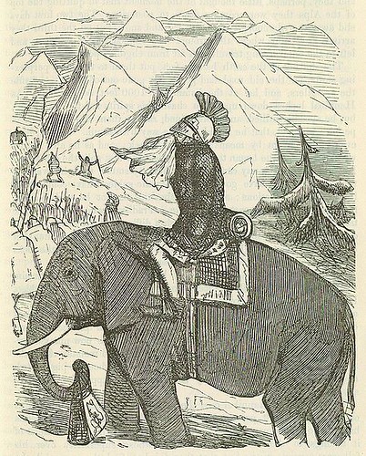 482px-Comic_History_of_Rome_p_173_Hannibal_crossing_the_Alps