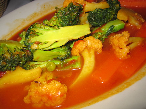 Spicy vegetables at Cafe Con Leche