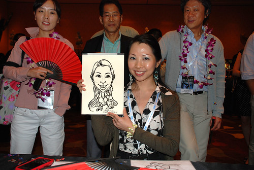 Caricature live sketching for EMC APJ Salers Kick Off 2011 - 5