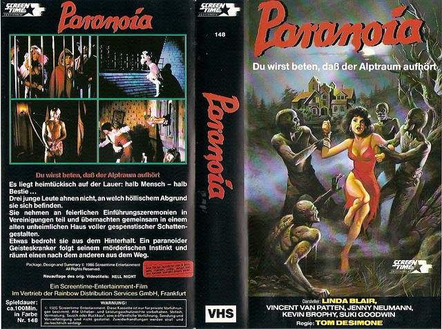 Paranoia (VHS Box Art)