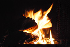 Fire in the Fireplace