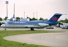BMA British Midland DC-9-15 G-BMAA CDG 16/06/1991