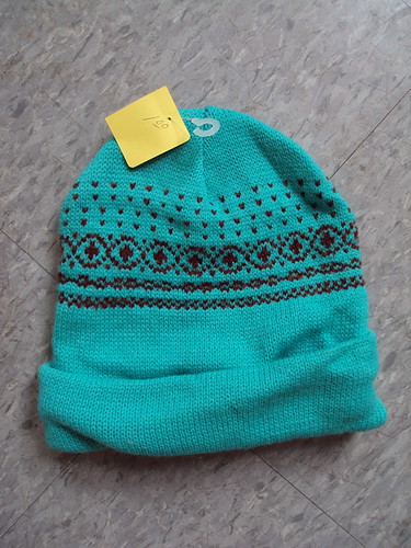Teal and Maroon Stocking Cap