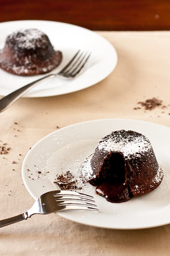 Individual Molten Chocolate Cakes