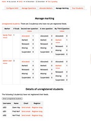 Manage marking