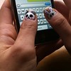 Bunny and panda texting