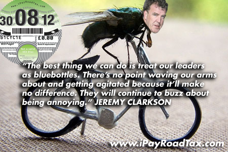 Jeremy Clarkson Rides a Bike