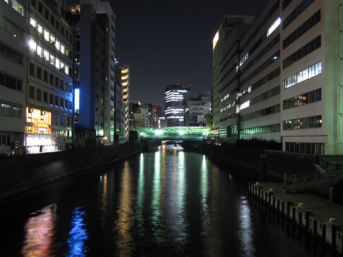 Night river at Akihabara