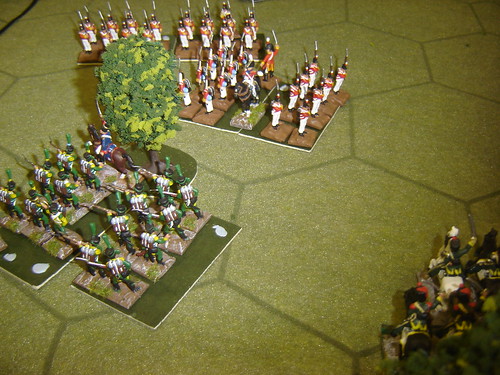 British square repulses French light cavalry