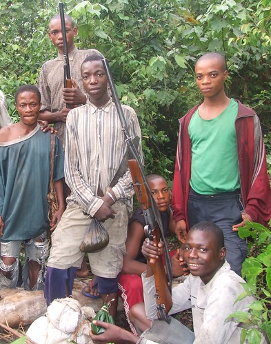 Okonde in a hunting party