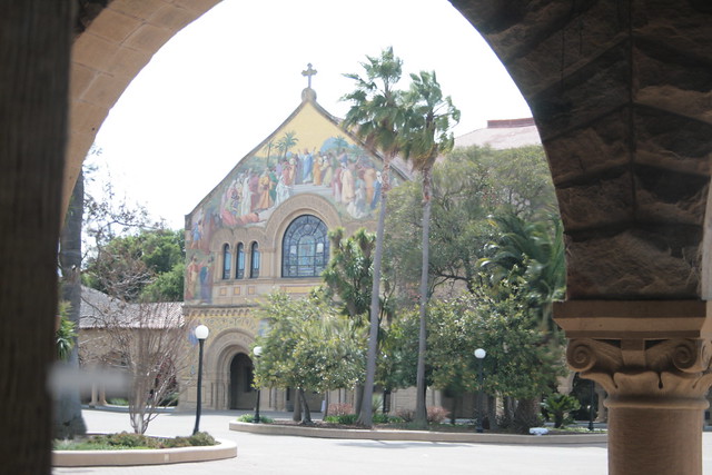 distorted view of memorial church