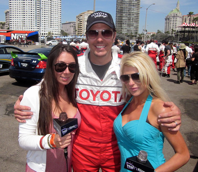 MaryAnne Siena, Michael Trucco, Jennifer Lexon, Toyota Grand Prix Celebrity Race 2011