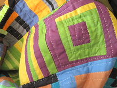 more hand quilting on my row 10 quilt
