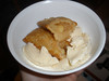 McD's apple pie with Haagen-Dazs vanilla ice cream