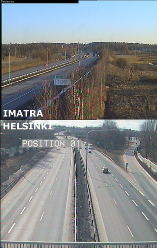 18th April 2011 road cam views to Imatra and Helsinki (Finland)