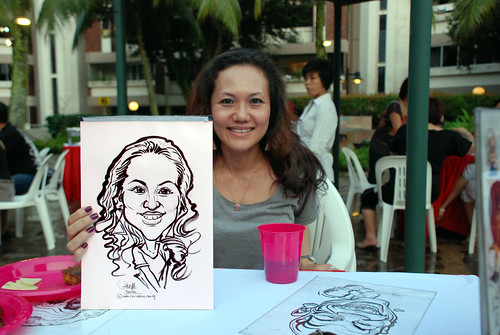 caricature live sketching for birthday party 16042011 - 9