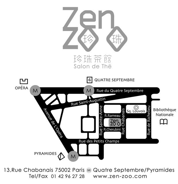ZENZOO 巴黎珍珠茶館地圖