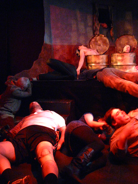 The entire cast of tonight's show dies of a poison gas attack.  What WAS that... ?