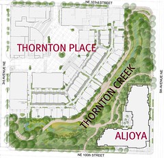 site plan for Thornton Creek restoration (by: SvR Design)