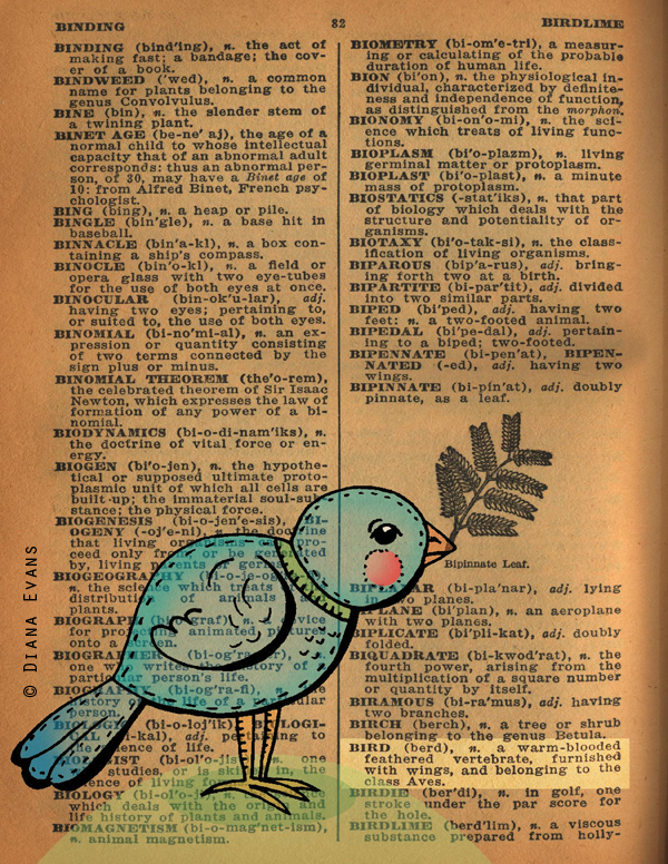 !940s Dictionary bird