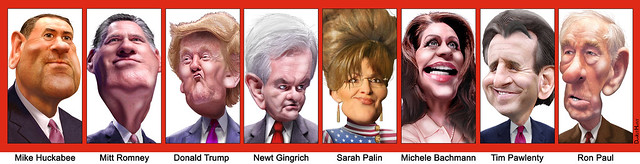 2012 Republican Presidential Candidates - GOP BIG 8