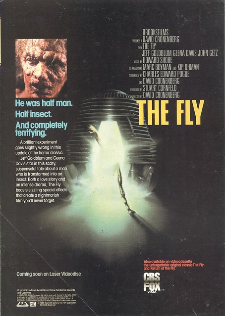 The Fly on VHS and Laser Videodisc (1987) by Paxton Holley
