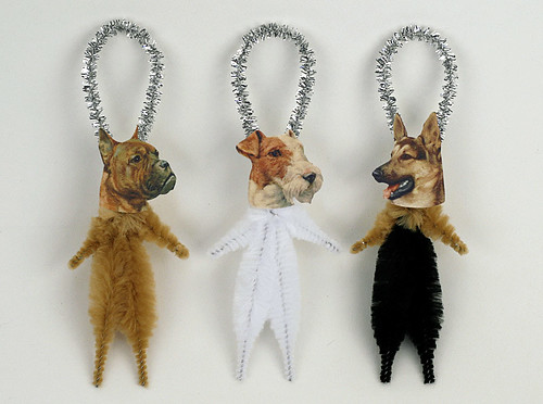Chenille Dog Ornaments