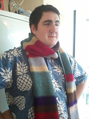 I made a Tom Baker #doctorwho scarf :-)