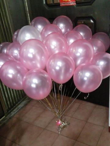空飄氣球，珍珠粉紅26顆，珍珠白色1顆 by dod_balloon