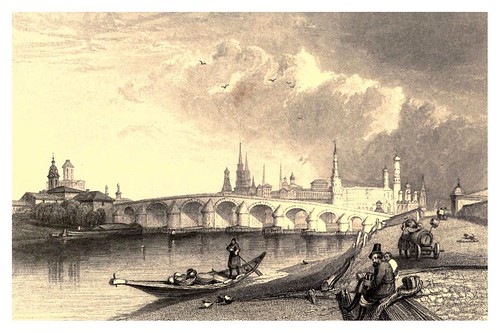 016-Puente de piedra en Moscow-A journey to St. Petersburg and Moscow 1836- Ritchie Leitch